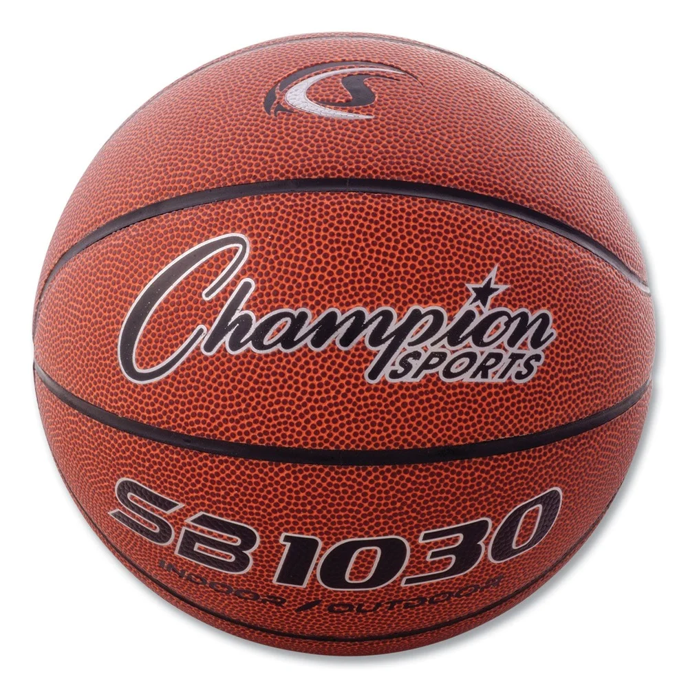 Champion Sports SB1030 Composite Basketball - Brown/Official Intermediate Size