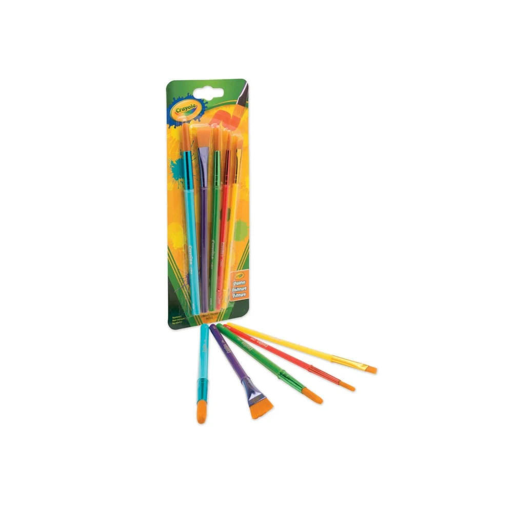 Crayola Arts and Craft Brush Set - Assorted Sizes (5/Pack)