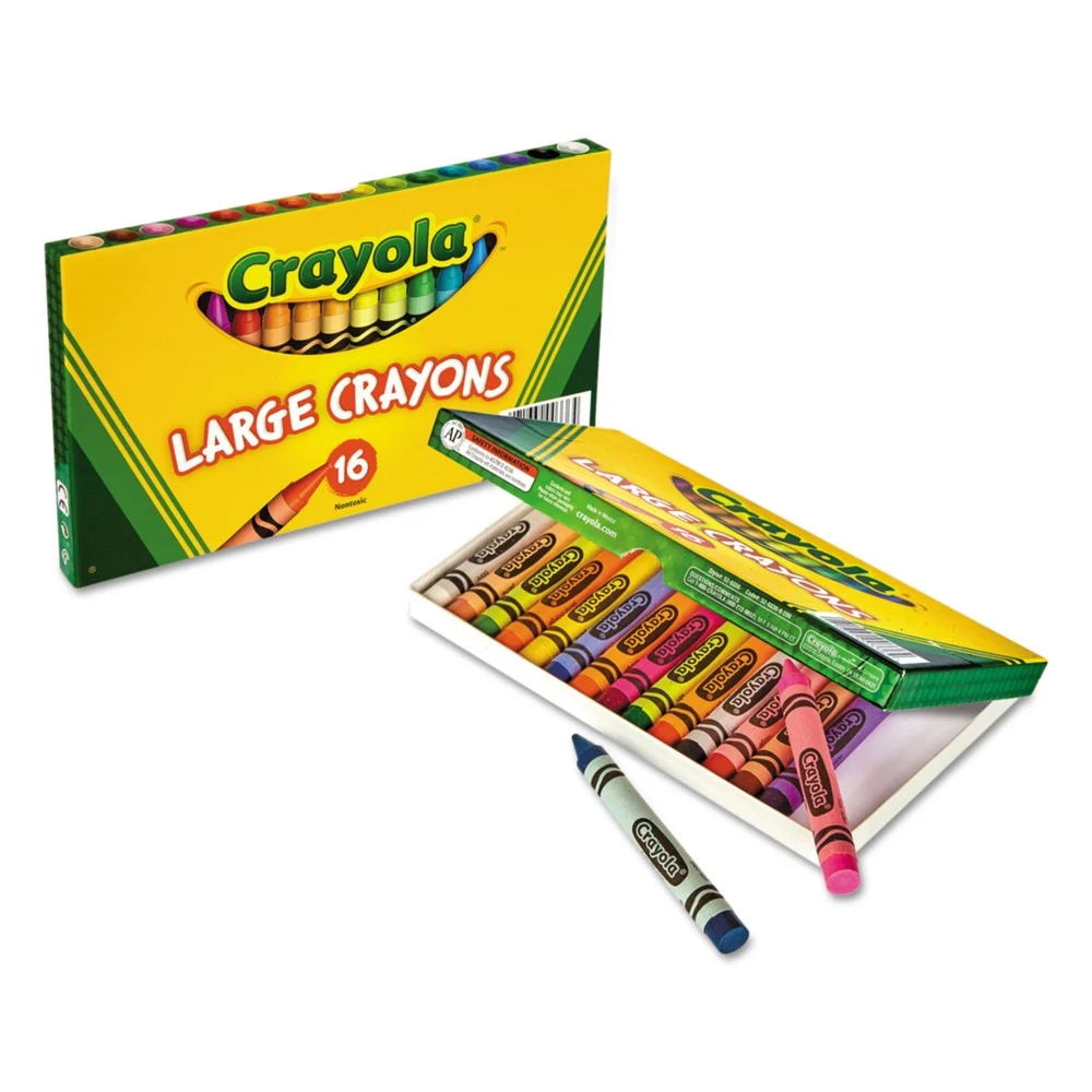 Crayola Lift Lid Box Large Crayons (16/Box)