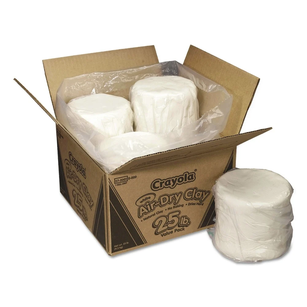 Crayola 25 lbs. Air-Dry Clay - White (4/Carton)