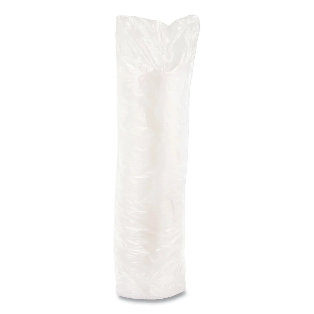 Dart Lift n' Lock Straw Slot 12 - 24 oz. Foam Cup Lids - Translucent (1000/Carton)