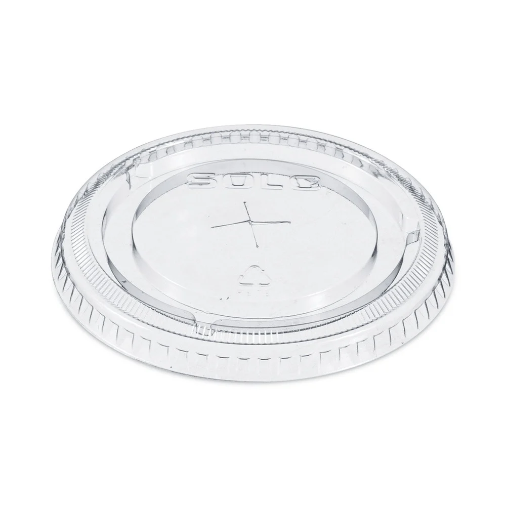 Dart Straw-Slot Lids for 9 - 20 oz. Cold Cups - Clear (100/Pack)