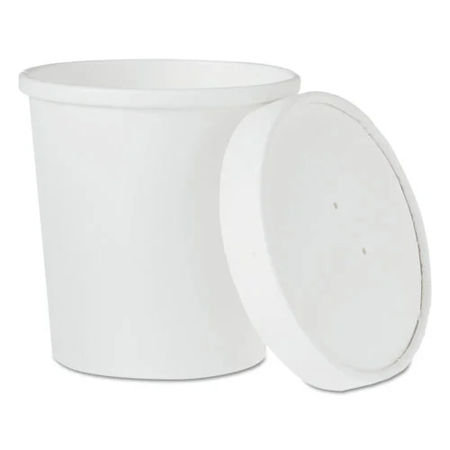 SOLO 16 oz. Flexstyle Double Poly Paper Food Combo Packs - White (500/Carton)