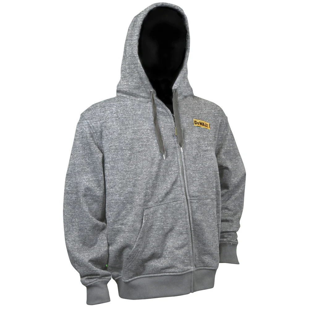 Dewalt DCHJ080B-3X 20V MAX Lithium-Ion Men's French Terry Heated Hoodie - Triple Extra Large, Gray (Jacket Only)
