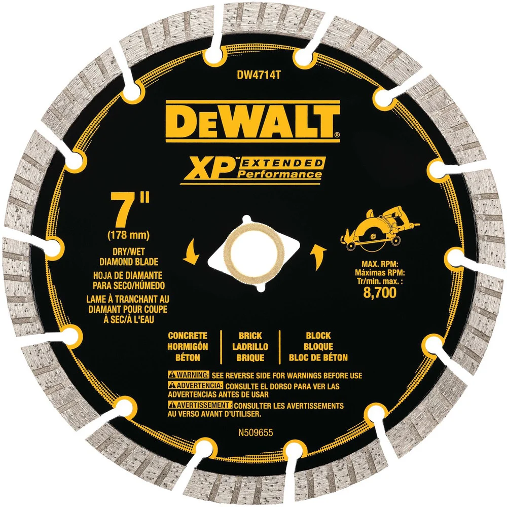Dewalt 7 in. XP Turbo Segmented Diamond Blade
