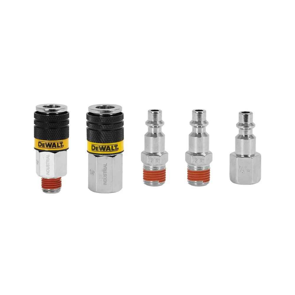 Dewalt 5-Piece 1/4 in. NPT Industrial Coupler and Plug Kit - DXCM036-0208