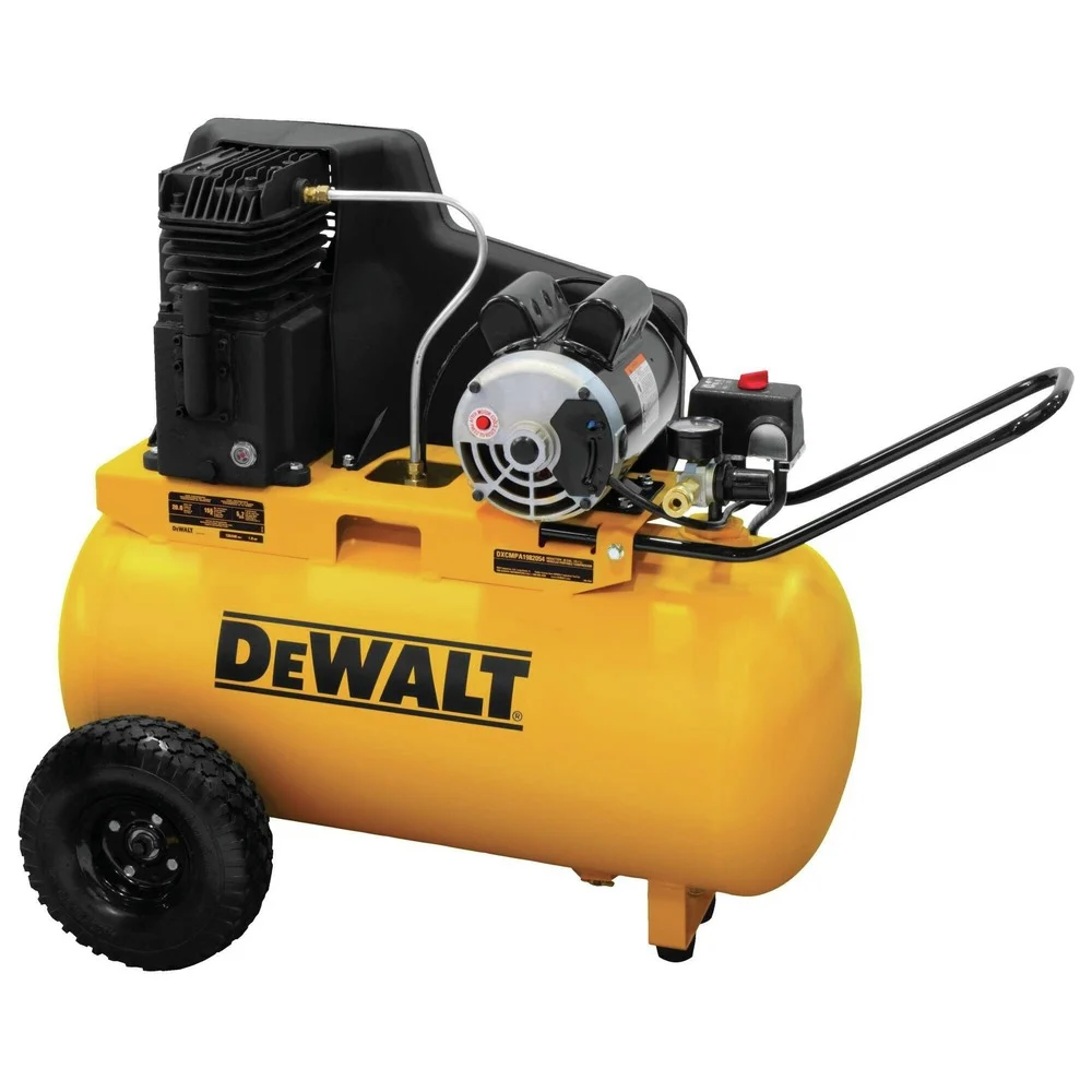 Dewalt DXCMPA1982054 1.9 HP 20 Gallon Portable Horizontal Wheelbarrow Corded Air Compressor