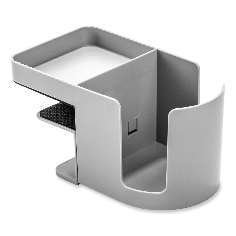 Deflecto 3.94 x 7.04 x 3.54 Standing Desk Cup Holder Organizer - Gray