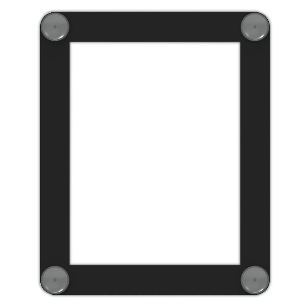 Deflecto 8.5 x 11 Insert Superior Image Window Display - Clear/Black