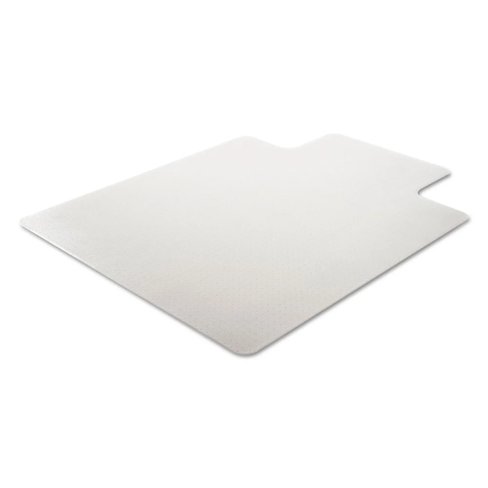Deflecto 45 in. x 53 in. Wide Lipped SuperMat Frequent Use Chair Mat for Medium Pile Carpet - Clear
