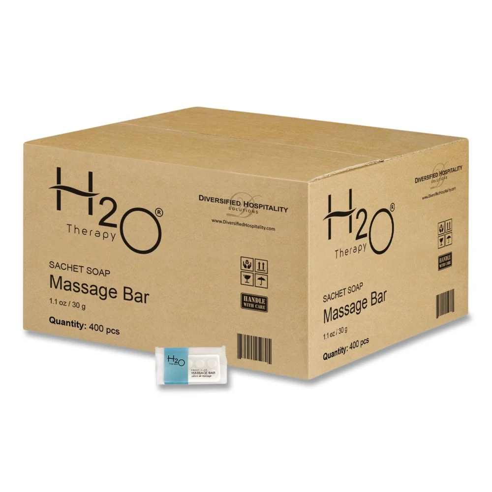 Diversified Hospitality Solutions H2O Therapy 1.1 oz Soaps - White Tea and Lemongrass (400/Carton)