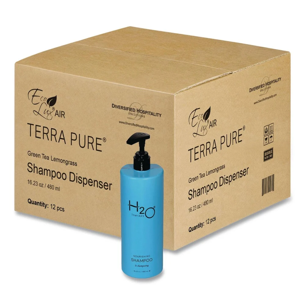 Diversified Hospitality Solutions H2O Therapy 16.23 oz Shampoo - White Tea and Lemongrass (12/Carton)