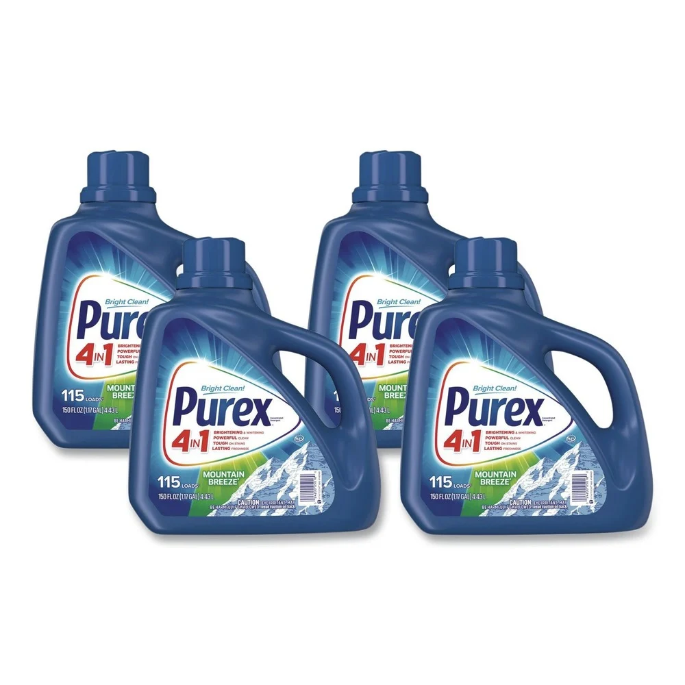 Purex 150 oz. Bottle Liquid Laundry Detergent - Mountain Breeze (4/Carton)