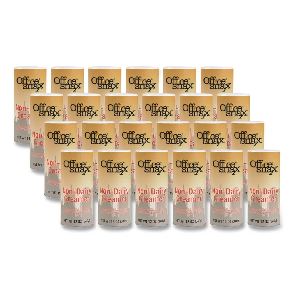 Office Snax 0020CT 12 oz. Reclosable Canister Of Powder Non-Dairy Creamer (24/Carton)