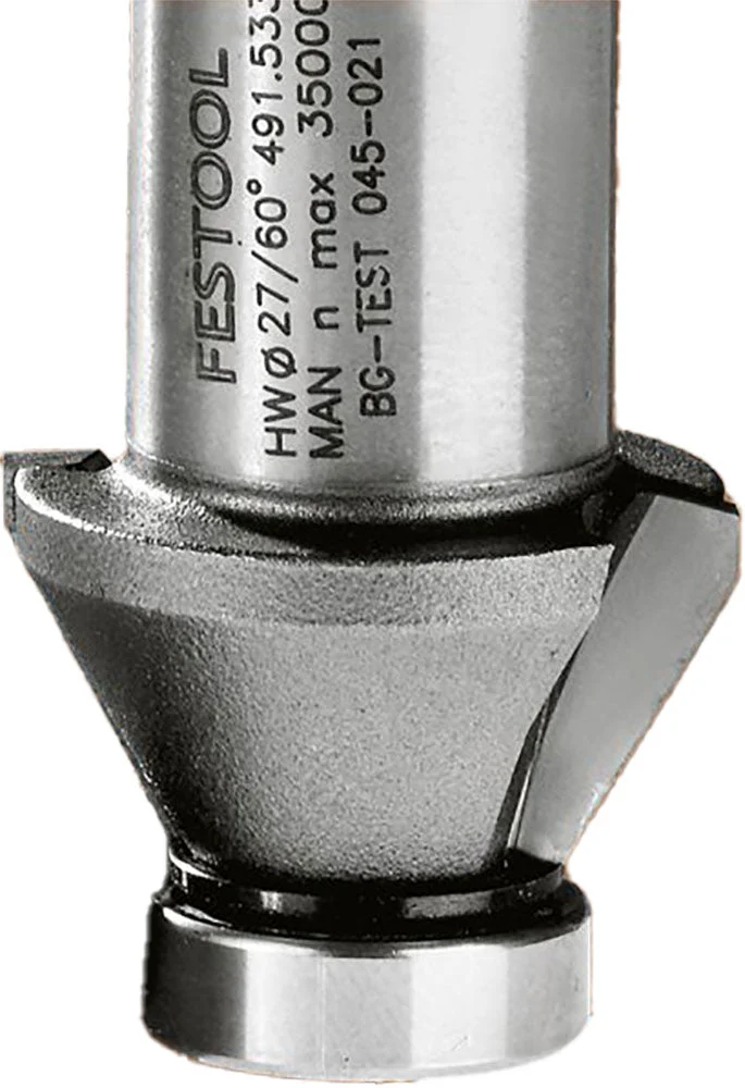 Festool 45-Degree 27mm Chamfer Cutter Router Bit for OFKC 500 Router (490090)