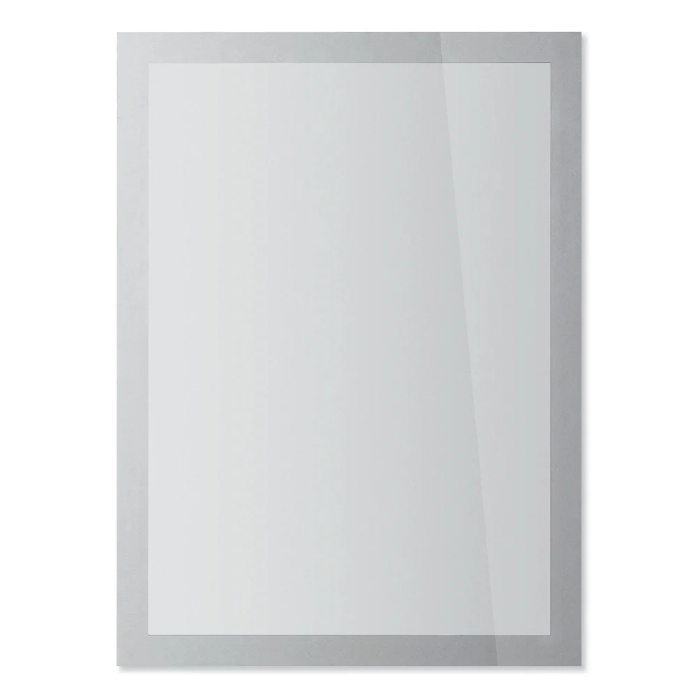 Durable 8.5 in. x 11 in. DURAFRAME SUN Sign Holder - Silver Frame (2/Pack)