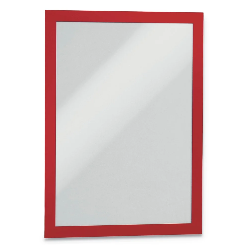 Durable DURAFRAME 8.5 in. x 11 in. Sign Holder - Red Frame (2/Pack)