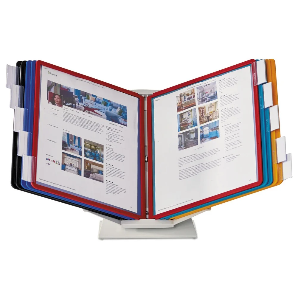 Durable 551500 10 Panels VARIO Pro Legal Desktop Reference System - Assorted Borders and Panels