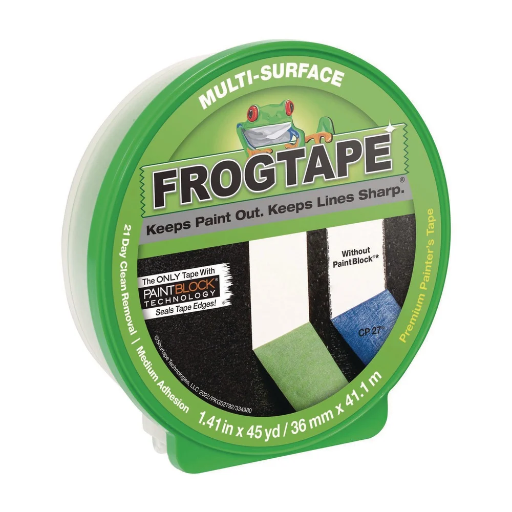 Duck FrogTape 1.41 in. x 45 yards Multi-Surface Painting Tape - Green (1-Roll)