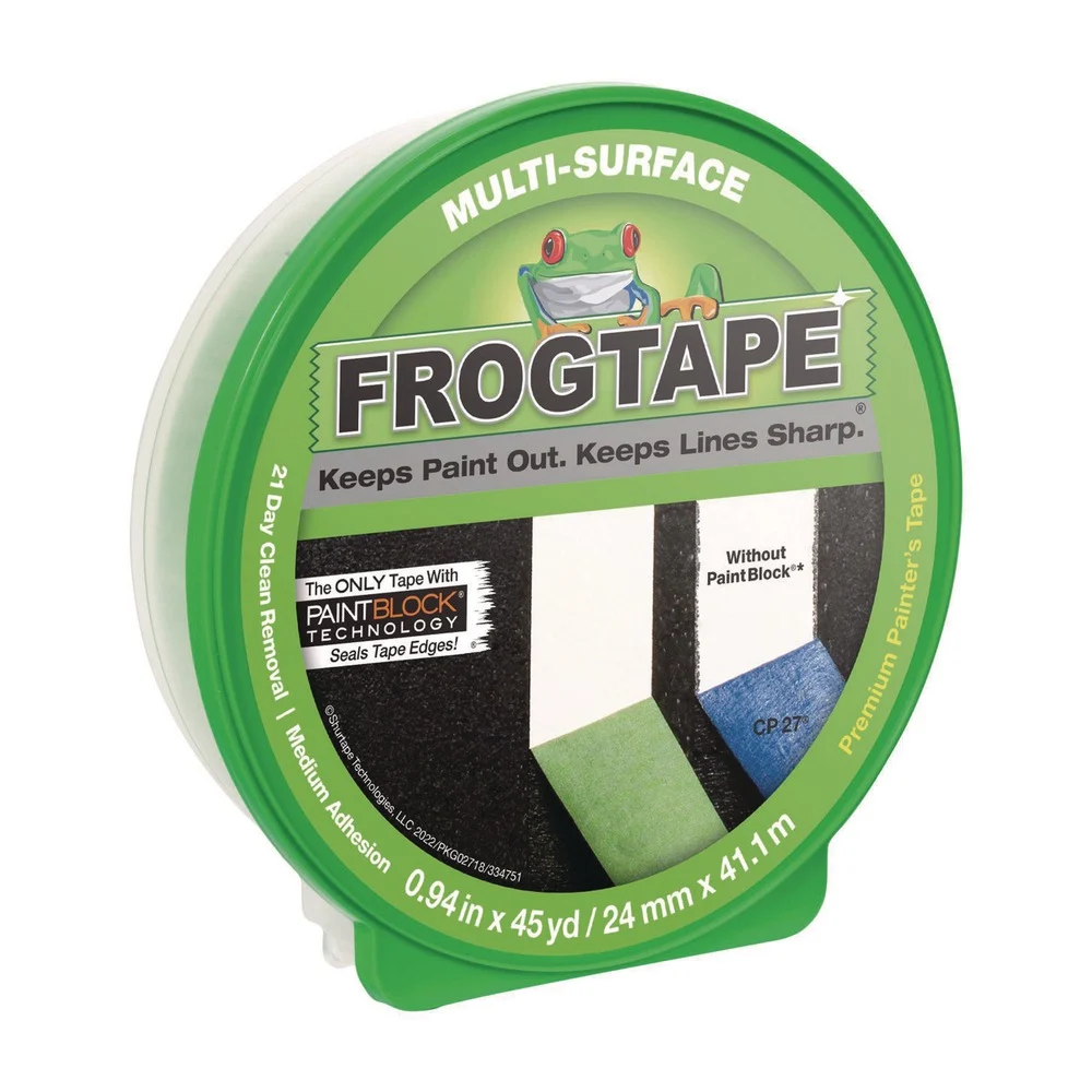 Duck FrogTape 0.94 in. x 45 yards Multi-Surface Painting Tape - Green (1-Roll)