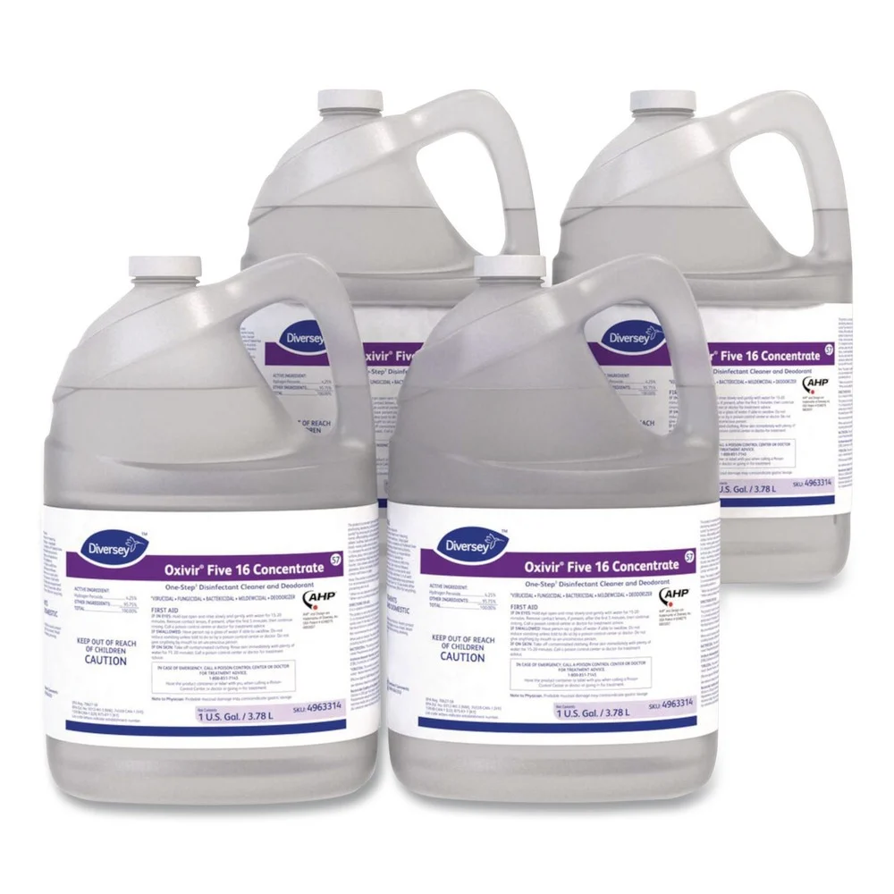 Oxivir 1 gal. Bottle Five 16 One-Step Disinfectant Cleaner (4/Carton)