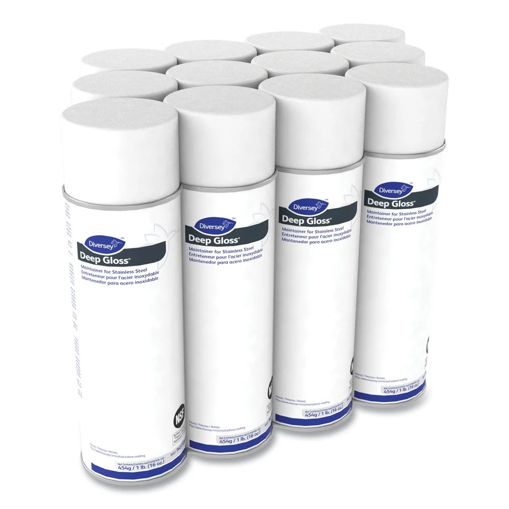 Diversey Care 16 oz. Aerosol Spray Deep Gloss Stainless Steel Maintainer (12/Carton)