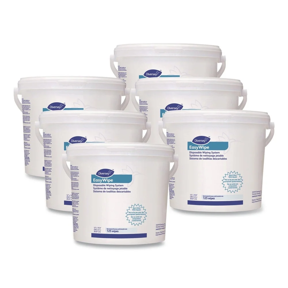 Diversey Care EasyWipe Disposable Wiping Refill System - White (6/Carton)