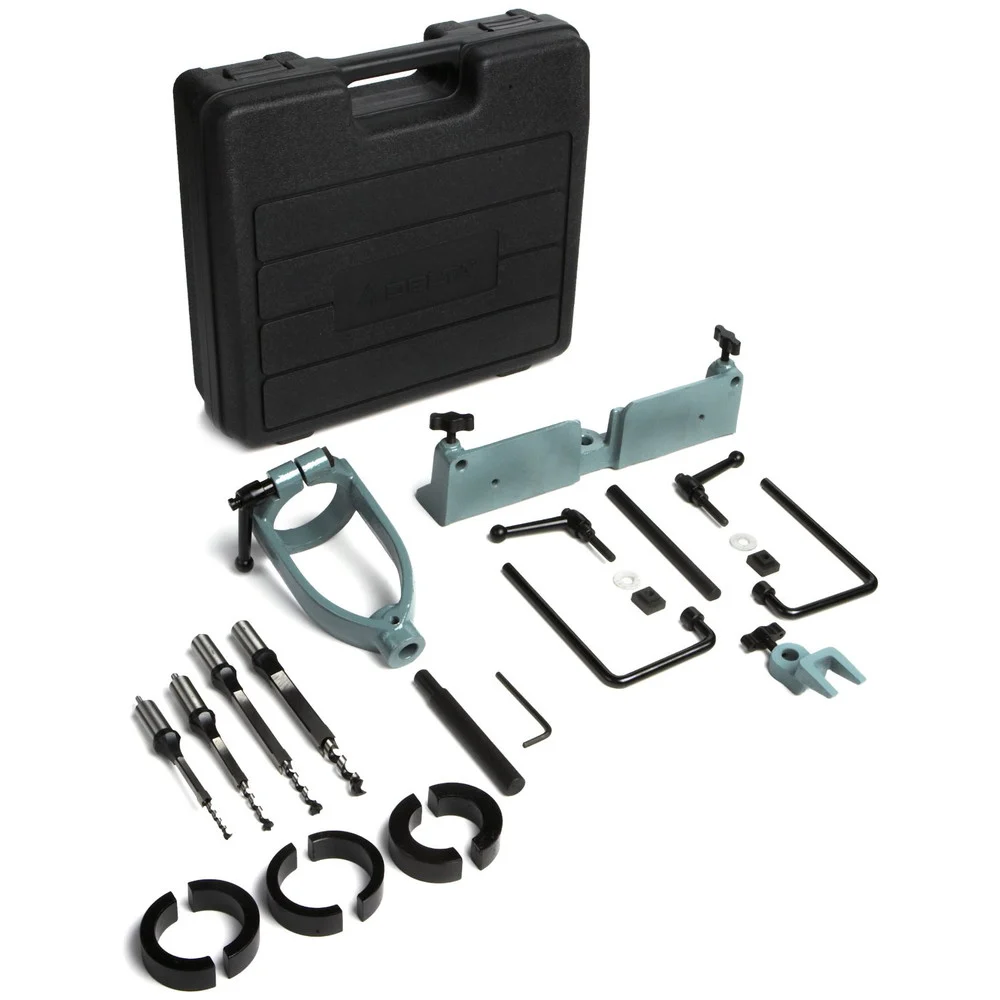 Delta Mortising Attachment with Four Chisel and Bit Sets