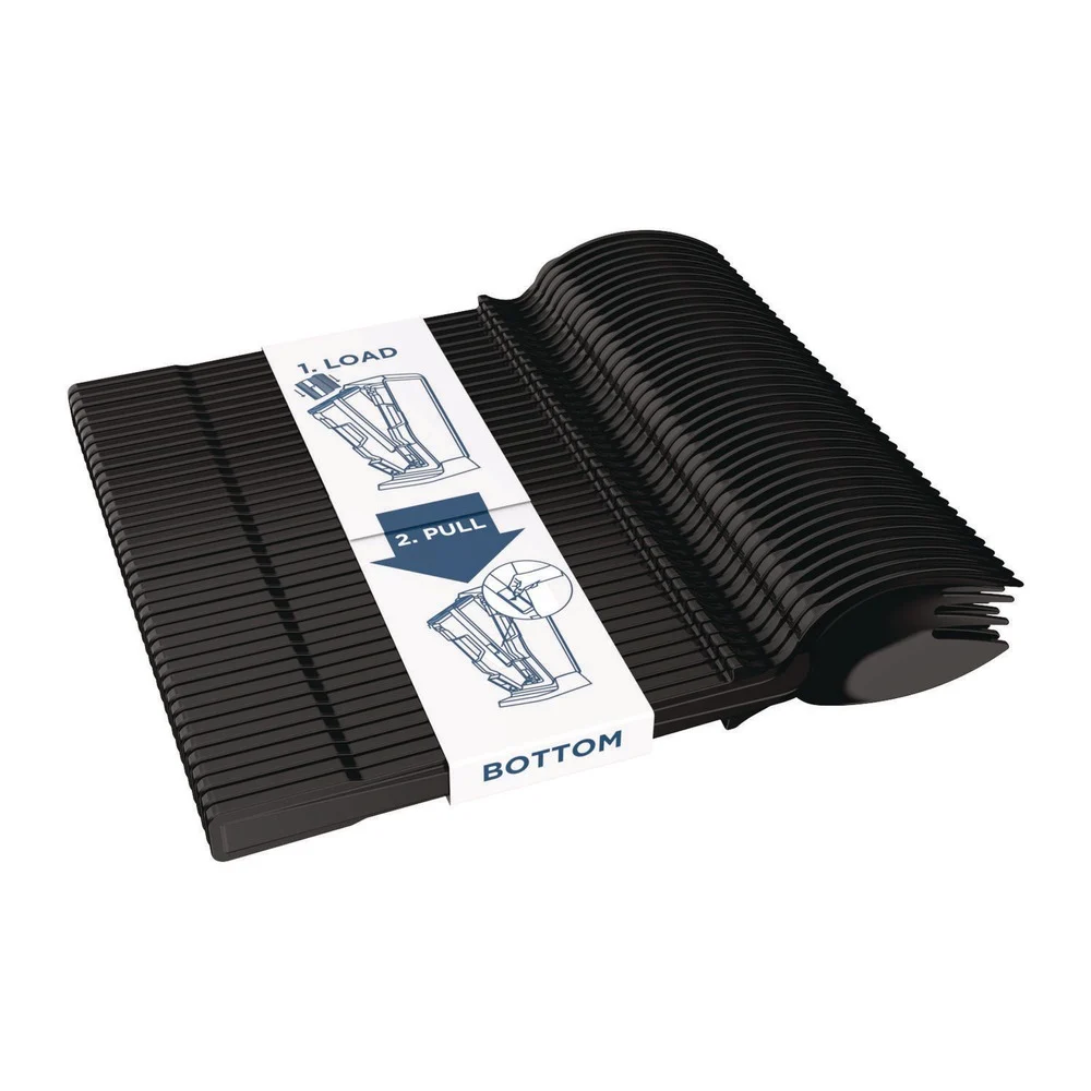 Dixie SmartStock Mediumweight Spork Plastic Tri-Tower Dispensing System Cutlery - Black (960/Carton)