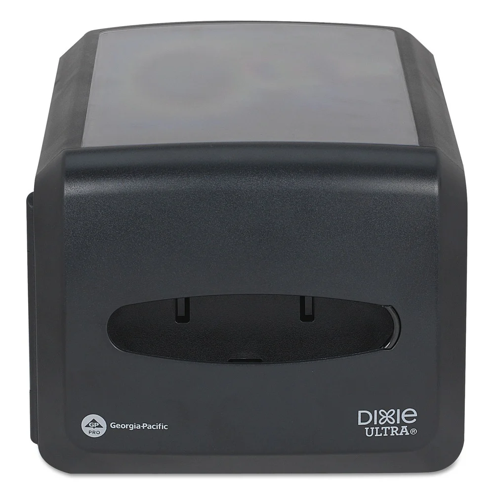 Georgia-Pacific 13.25 in. x 8.56 in. x 7.18 in. Countertop Napkin Dispenser - Black (1/Carton)