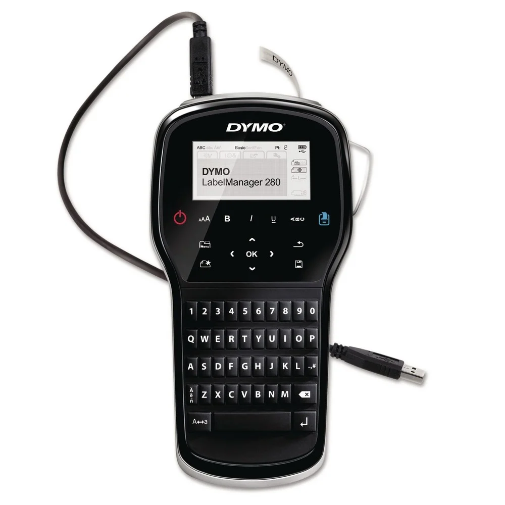 DYMO LabelManager 280 4 in. x 2.3 in. x 7.9 in. 0.6 in./s Print Speed Label Maker