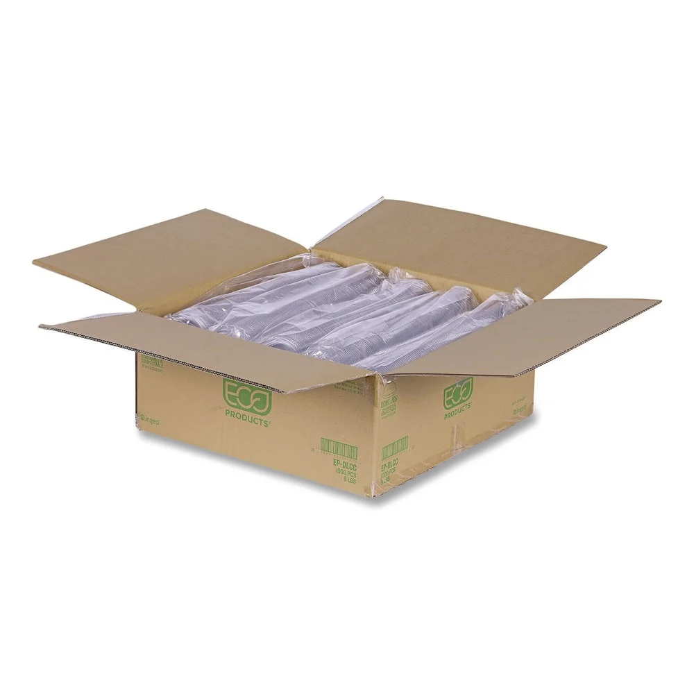 Eco-Products EP-DLCC Greenstripe Renew and Comp Cold Cup Dome Lids fits 9 - 24 oz. (1000/Carton)