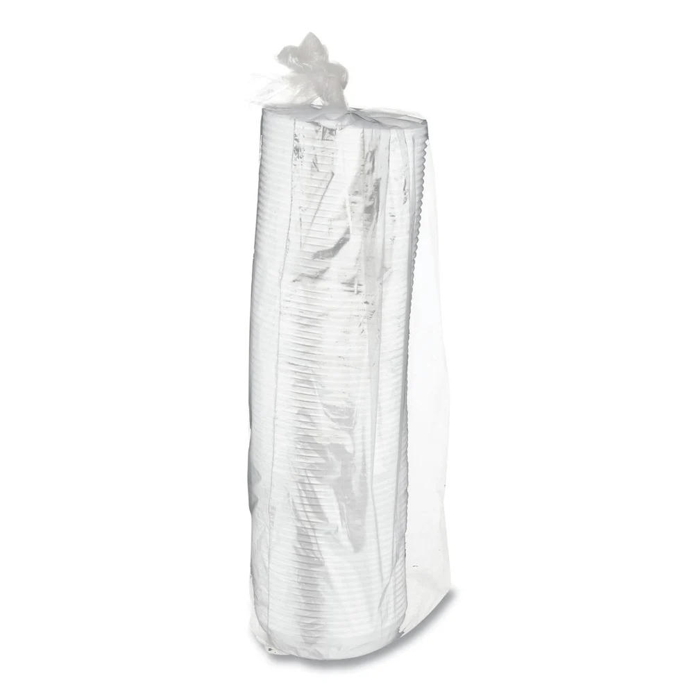 Eco-Products EcoLid 25 Percent Recycled Content Plastic Hot Cup Lid Fits 8 oz. Hot Cups - White (1000/Carton)