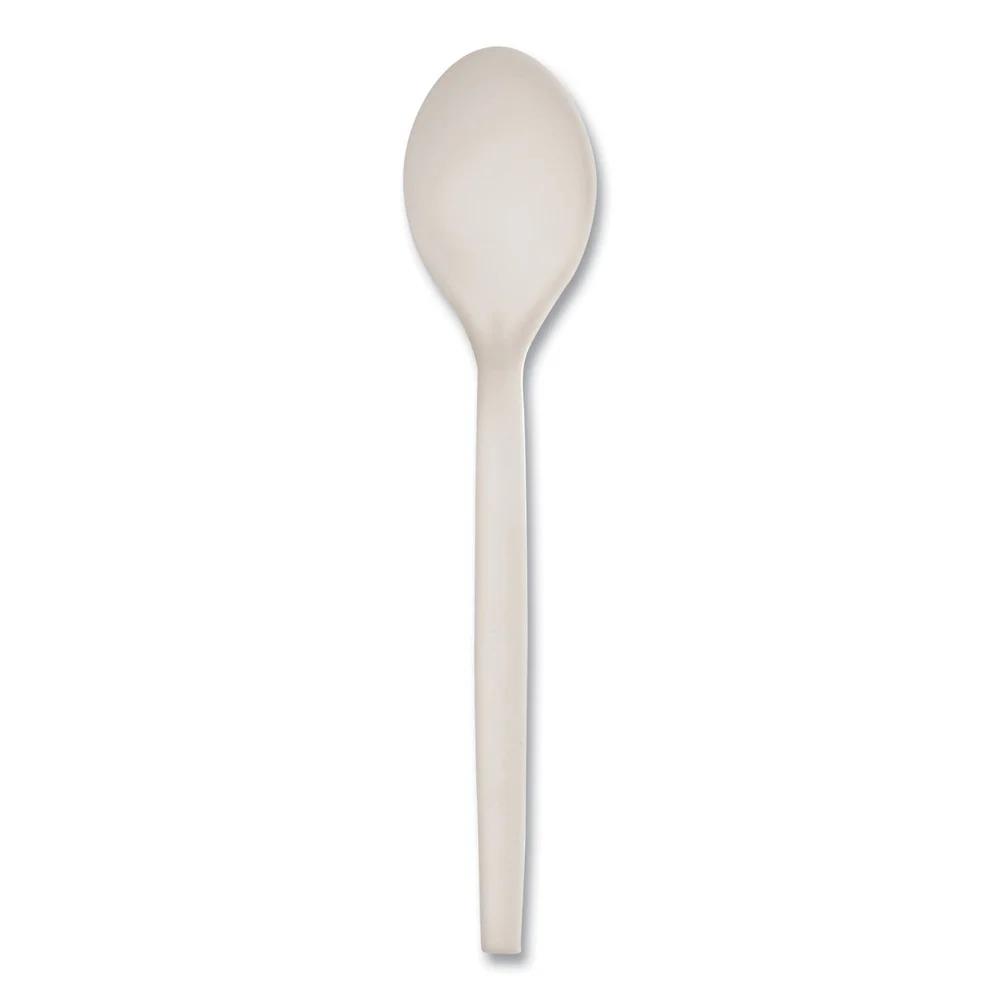 WNA EPS003 7 in. EcoSense Renewable Plant Starch Cutlery Spoon (1000/Carton)