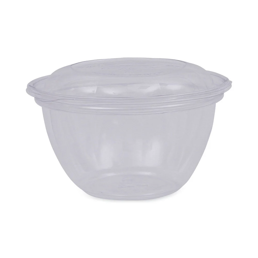 Eco-Products 5.5 in. x 2.3 in. 18 oz. Renewable and Compostable Plastic Containers - Clear (150/Carton)