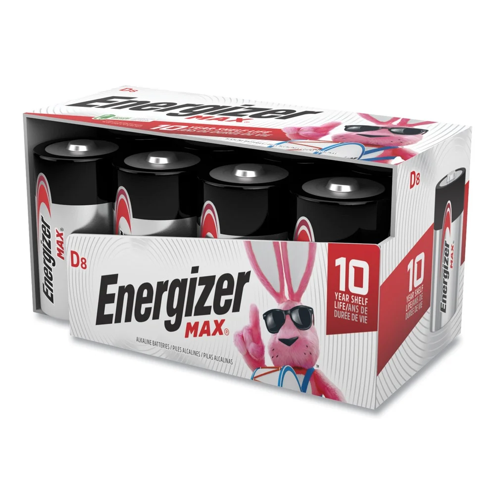 Energizer MAX 1.5V Alkaline D Batteries (8/Pack)