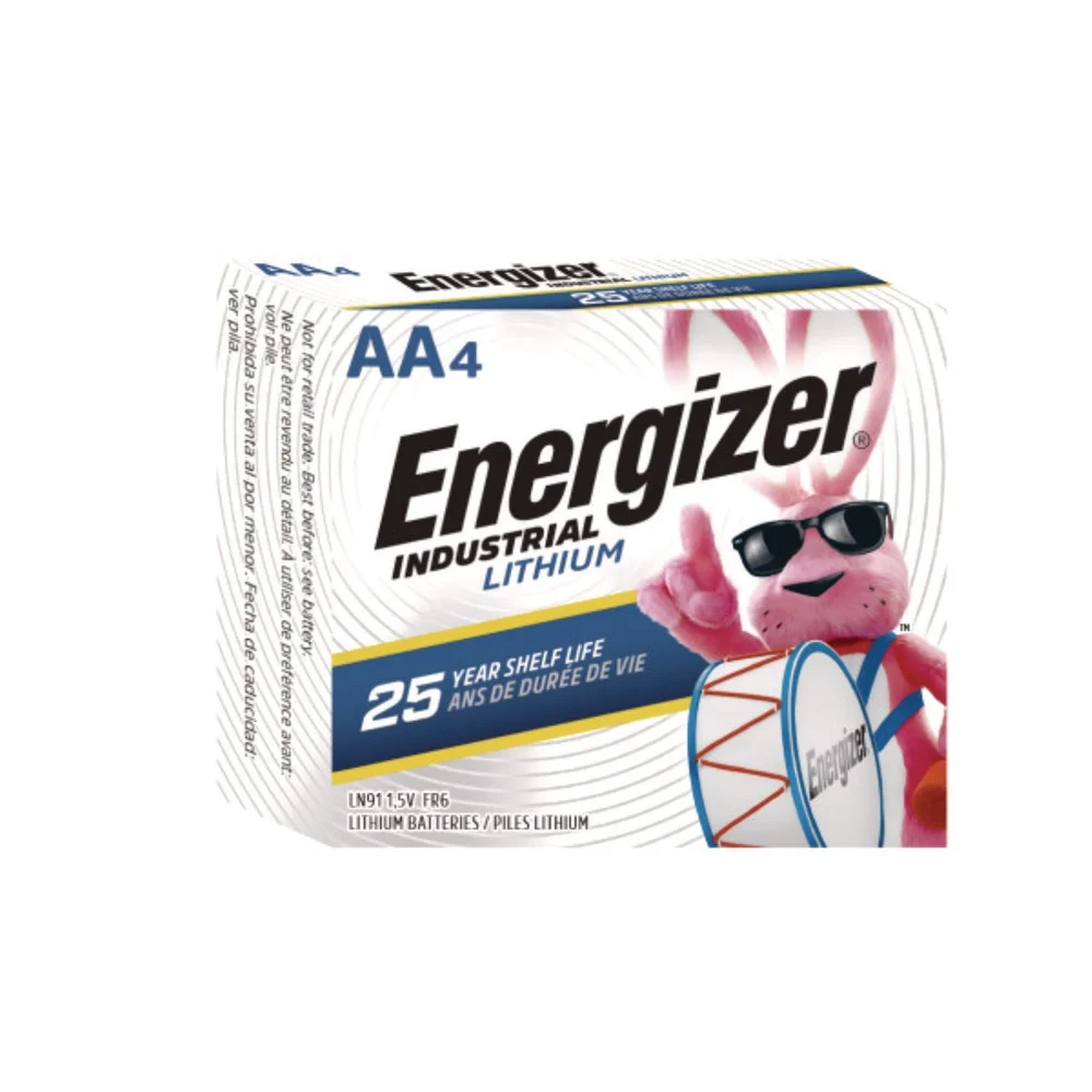 Energizer LN91PK 1.5 Volts Industrial Lithium AA Battery (4/Pack)