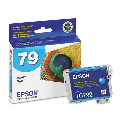 Epson T079220 T079220 (79) 810 Page-Yield Claria High-Yield Ink - Cyan