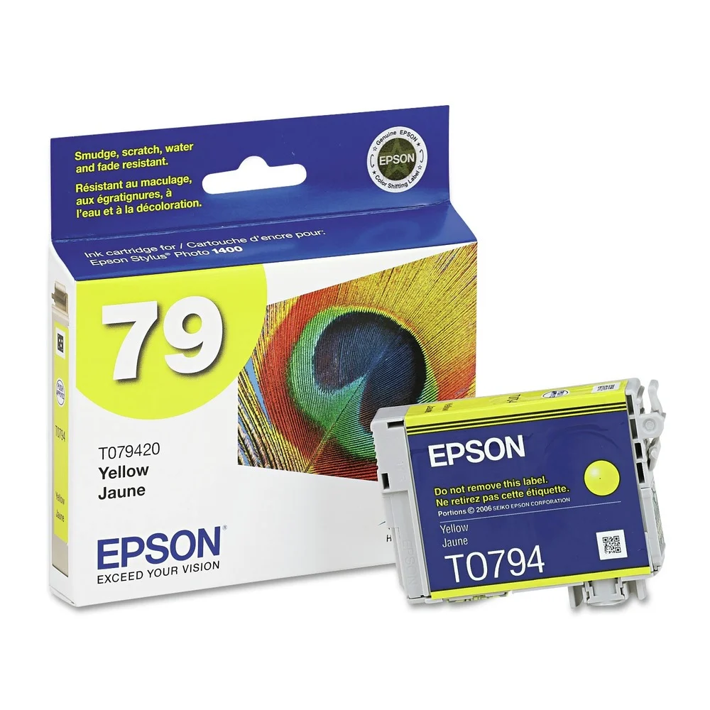 Epson T079420 T079420 (79) 810 Page-Yield Claria High-Yield Ink - Yellow