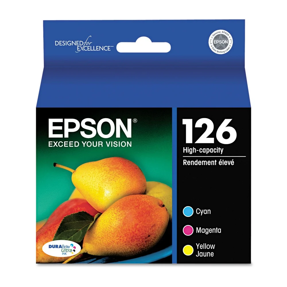 Epson High-Yield (126) DURABrite Ultra Ink - Cyan/Magenta/Yellow (3/Pack)