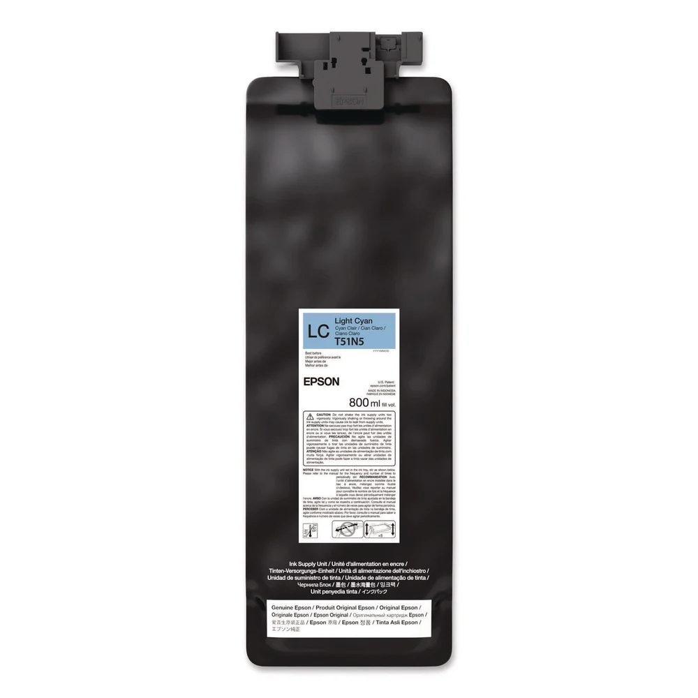 Epson (T51N) UltraChrome GS3 800 milliliter Eco-Solvent Ink - Light Cyan