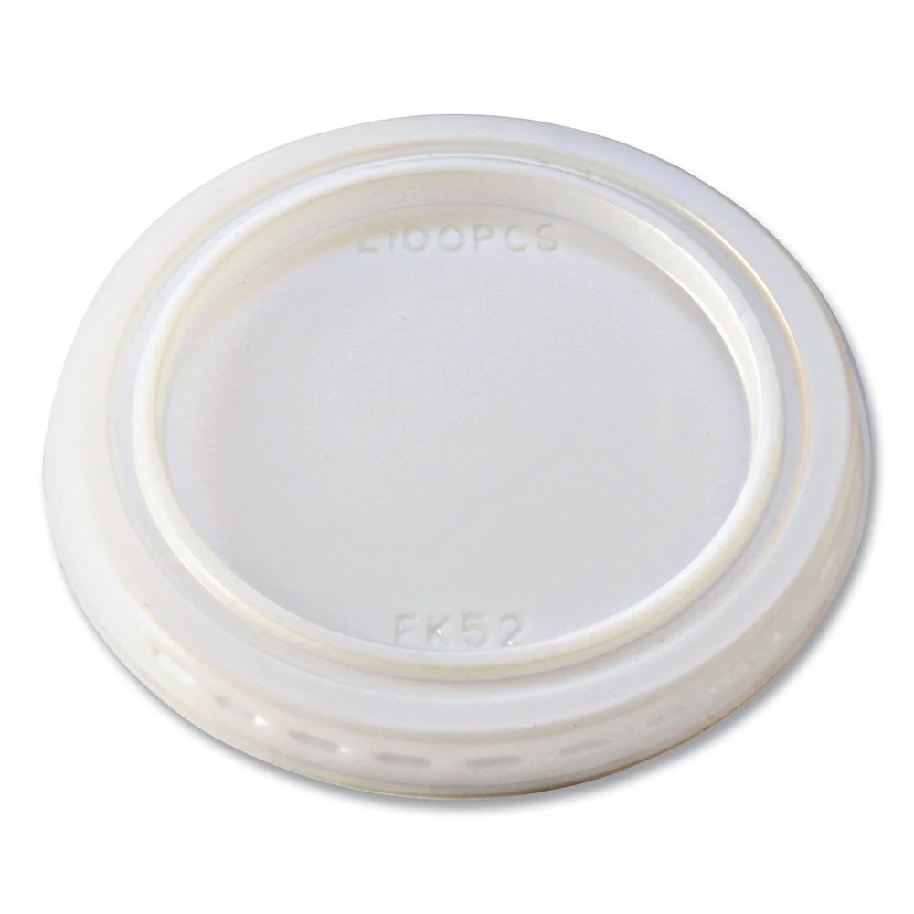 Fabri-Kal 000000000009500520 Plastic Portion Cup Lids, Fits 1 oz Squat Portion Cups - Clear (125/Sleeve, 20 Sleeves/Carton)