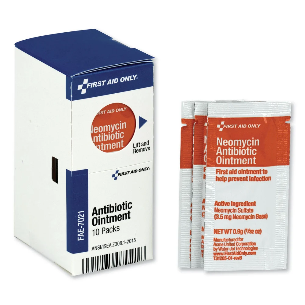 First Aid Only SmartCompliance 0.9 grams Packet Antibiotic Ointment (10/Box)