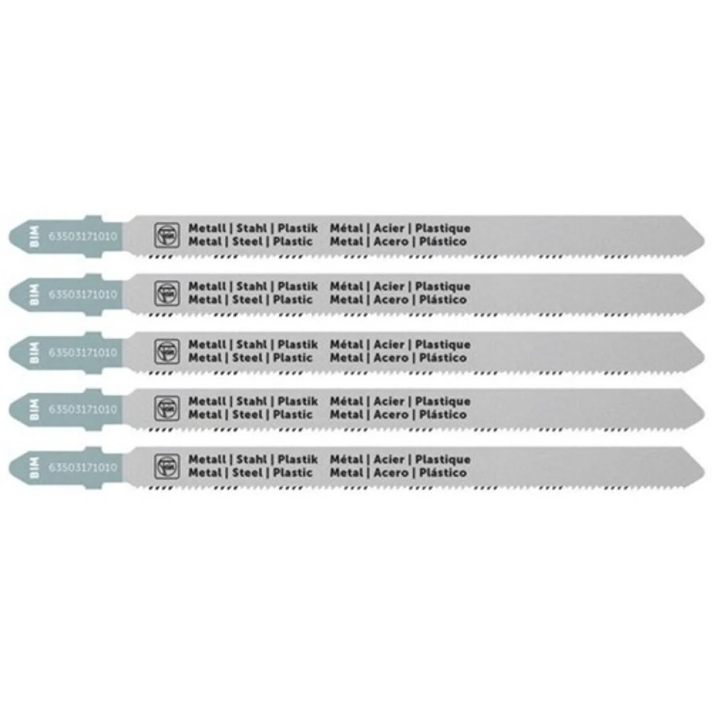Fein (5/Pack) 7 in. 21 TPI BiMetal T-Shank Jigsaw Blade - 63503171010