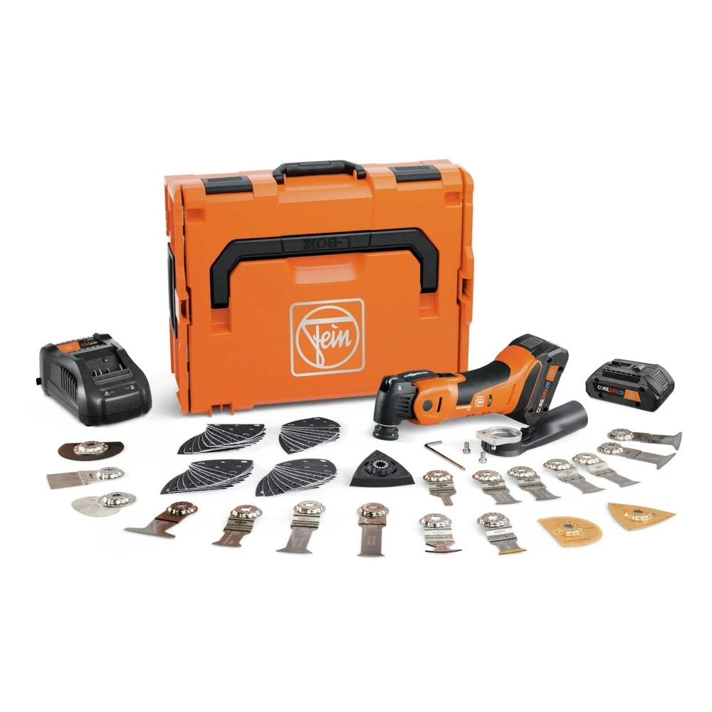 Fein MULTIMASTER AMM 700 Max Top 4 Ah AMPShare Cordless Oscillating Multi-Tool Kit with 2 Batteries (4 Ah) - 71293661090