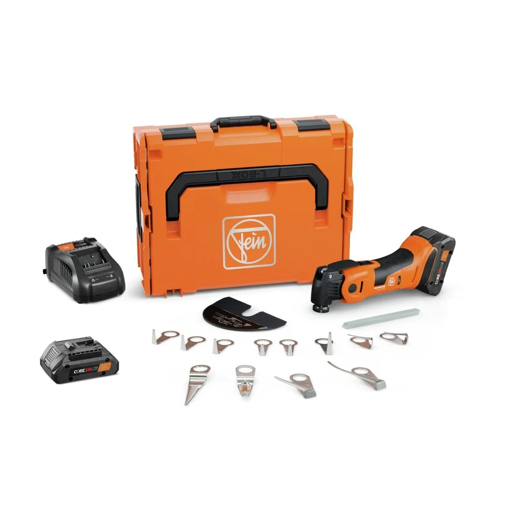 Fein MULTIMASTER AMM 700 1.7 Q Autoglass AMPShare Cordless Oscillating Multi-Tool Kit with 2 Batteries (4 Ah) - 71293762090