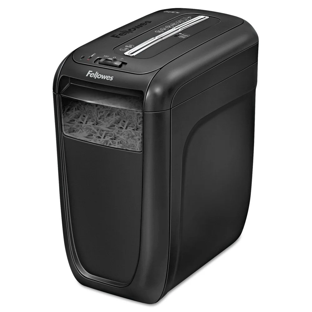Fellowes Mfg Co. Powershred 60CS Cross-Cut Shredder with 10-Sheet Capacity - Black
