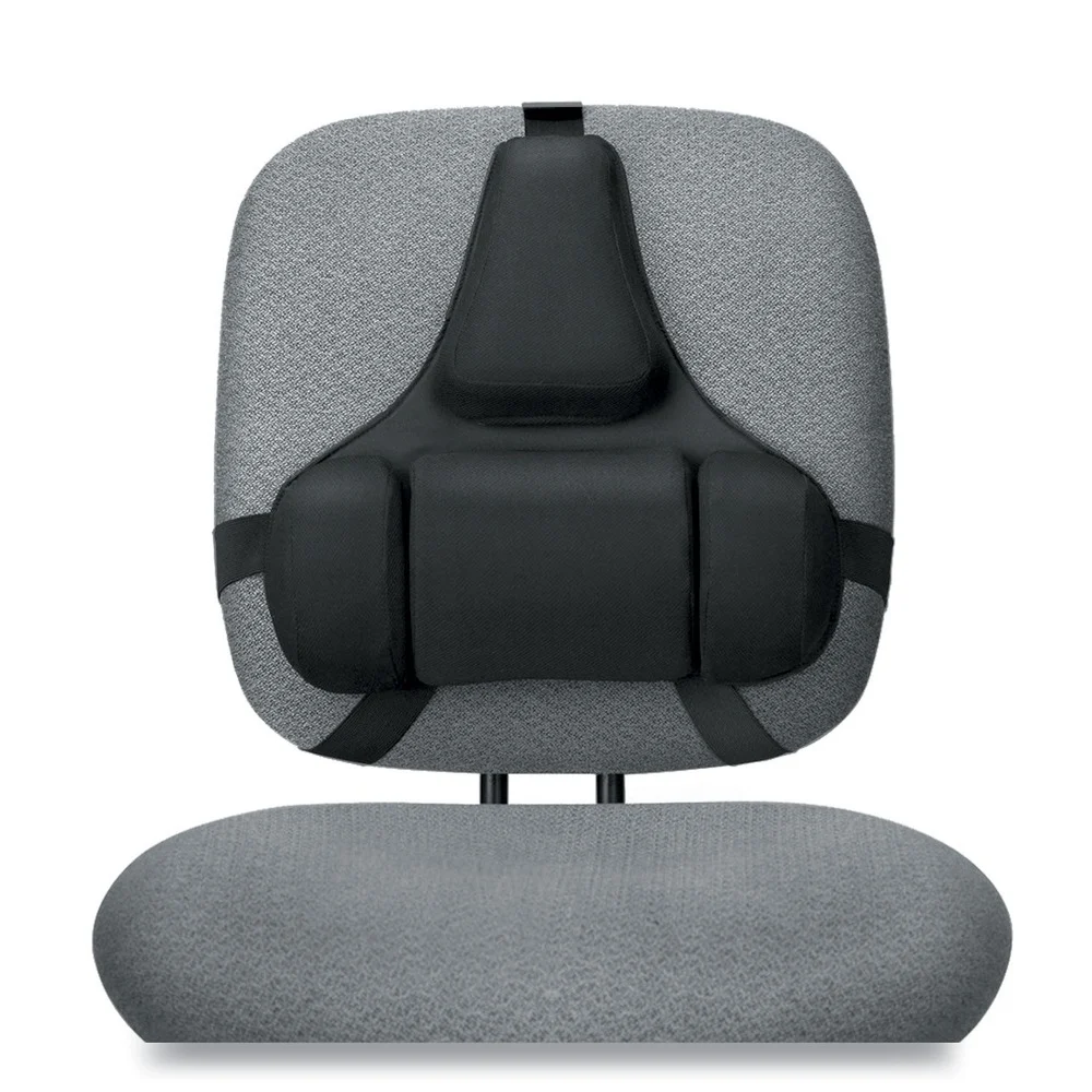 Fellowes Mfg Co. Professional Series 15 in. x 2 in. x 14.5 in. Back Support with Microban Protection - Black