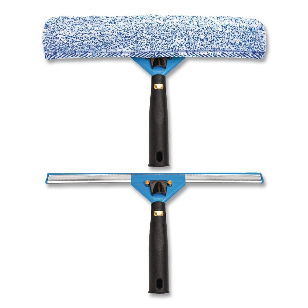 Gritt Commercial Swivel Window Washing Kit with Squeegee and Washer, 14-in Wide