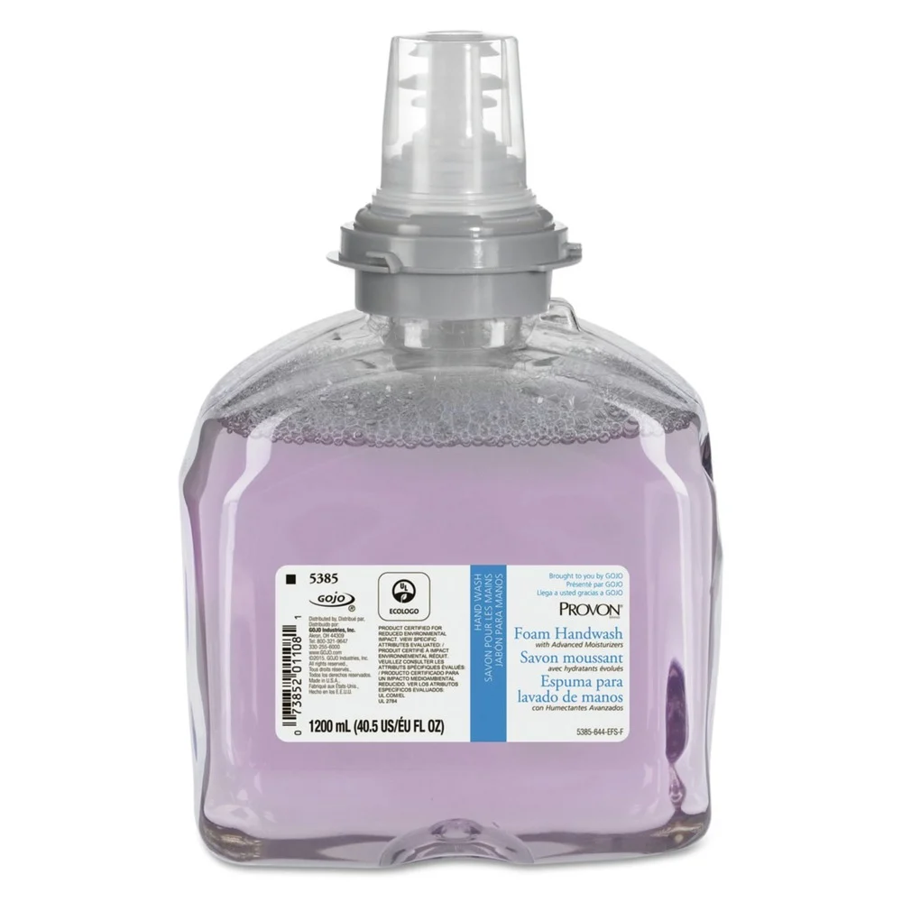 PROVON 5385-02 1,200 mL Foaming Handwash with Advanced Moisturizers Refill - Refreshing Cranberry Scent (2/Carton)